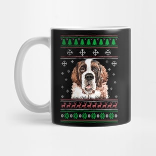 Saint Bernard Ugly Christmas Sweater Funny Dog Lover Owner Gifts Mug